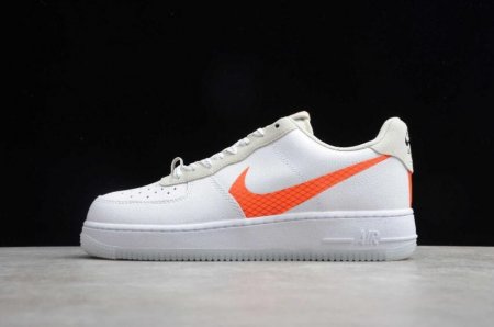 Women's | Nike Air Force 1 07 White Total Orange CD0888-100 Running Shoes