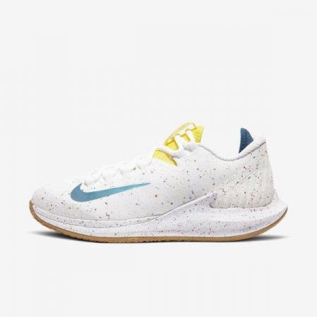 Nike Shoes Court Air Zoom Zero | White / Oracle Aqua / Opti Yellow / Valerian Blue