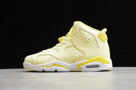 Women's | Air Jordan 6 Retro GS Citron Tint Dynamic Yellow Basketball Shoes
