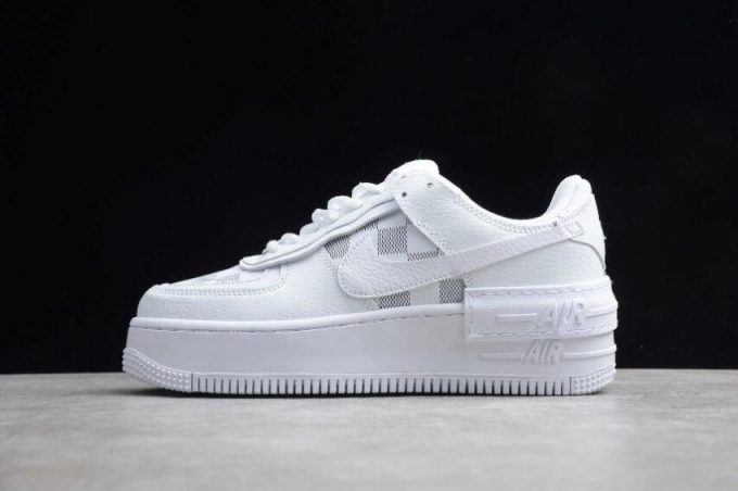 Men's | Nike Air Force 1 Shadow White Grey CK3172-003 Running Shoes
