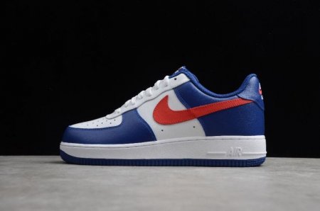 Men's | Nike Air Force 1 07 White Light Blue Red CZ9164-100 Running Shoes