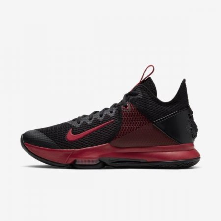 Nike Shoes LeBron Witness 4 | Black / Bright Crimson / Gym Red