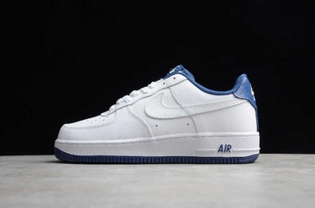 Women's | Nike Air Force 1 07 White Royal Blue CD0884-102 Running Shoes