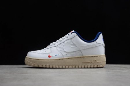 Men's | Nike Air Force 1 Low 07 Kith France White Blue CZ7927-100 Running Shoes