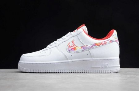 Men's | Nike Air Force 1 Low White Color Red CU2980-191 Running Shoes