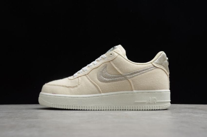 Women's | Nike Air Force 1 Low x Stussy Beige White CZ9084-200 Running Shoes