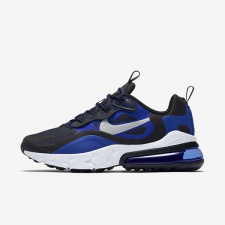 Nike Shoes Air Max 270 React | Midnight Navy / Racer Blue / Black / Metallic Silver