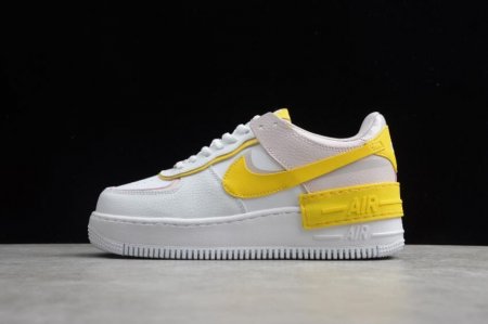 Women's | Nike Air Force 1 Shadow White Speed Yellow Barely Rose CJ1641-102 Running Shoes
