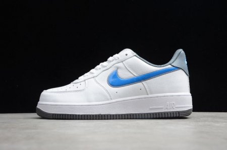 Women's | Nike Air Force 1 07 White Grey Blue AV6252-101 Running Shoes
