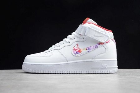 Women's | Nike Air Force 1 Mid White Color Red CU2980-1912 Running Shoes