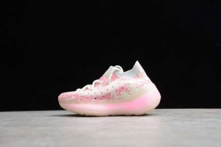 Kids Adidas Yeezy Boost 380 White Pink FV3263
