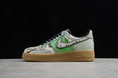 Women's | Nike Air Force 1 07 QS Black Green Spark CT8441-002 Running Shoes
