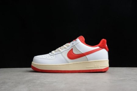 Women's | Nike Air Force 1 07 Lv8 DO5220-161 White Red Shoes Running Shoes