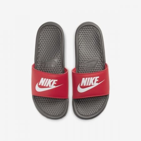 Nike Shoes Benassi | Iron Grey / Track Red / White