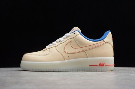 Women's | Nike Air Force 1 07 Beige Blue Red White DH0928-800 Running Shoes