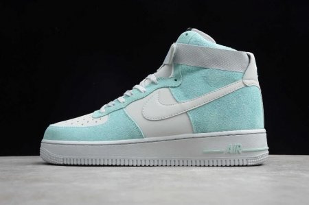 Women's | Nike Air Force 1 Mid GS Island Green Pure Platinum 596728-3013 Running Shoes