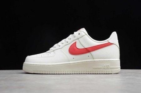 Men's | Nike Air Force 1 Milky White Red 315122-126 Running Shoes