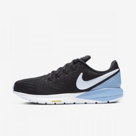 Nike Shoes Air Zoom Structure 22 | Black / Light Blue / Chrome Yellow / Half Blue