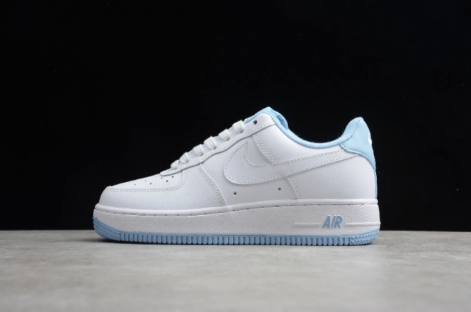 Women's | Nike Air Force 1 GS White Hydrogen Blue CD6915-103 Running Shoes