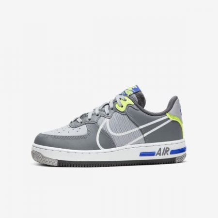 Nike Shoes Air Force 1 React | Wolf Grey / Smoke Grey / Dark Grey / White