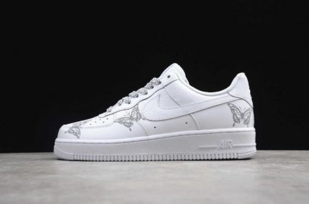 Women's | Nike Air Force 1 Low White Butterfly N-0255 Running Shoes
