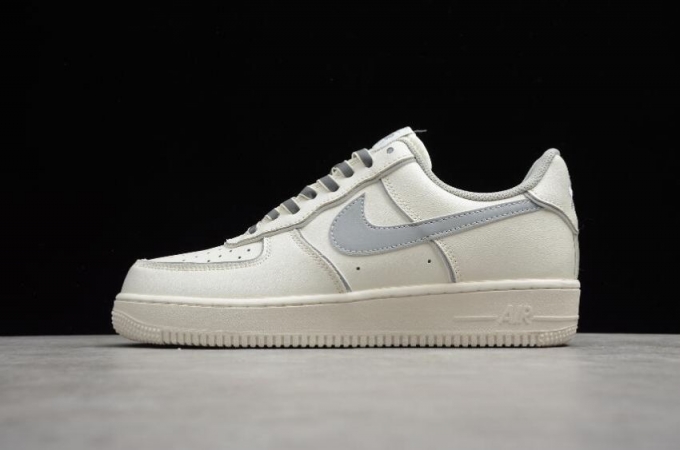 Men's | Nike Air Force 1 Low Beige Silver Reflective BQ8228-366 Running Shoes
