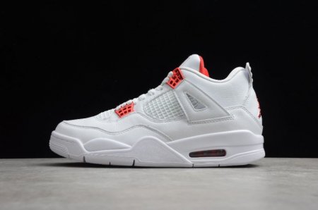 Men's | Air Jordan 4 Retro SE White Red Metallic Basketball Shoes