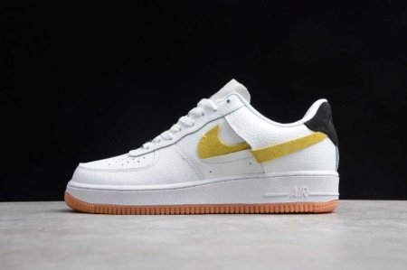 Women's | Nike Air Force 1 07 LX White Yellow BV0740-101 Running Shoes