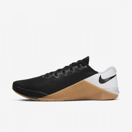 Nike Shoes Metcon 5 | Black / White / Gum Medium Brown / Black