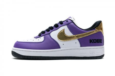 Women's | Nike Air Force 1 Low Manba Purple Gold White AQ8741-609 Running Shoes