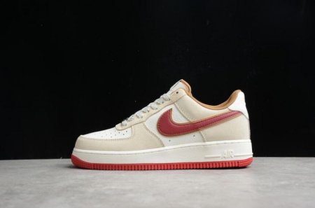 Women's | Nike Air Force 1 07 Su19 QZ3068-226 Rice Yellow Red Shoes Running Shoes