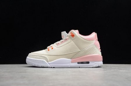 Women's | Air Jordan 3 Retro Tinker NRG Rust Pink Grey Pink White Basketball Shoes