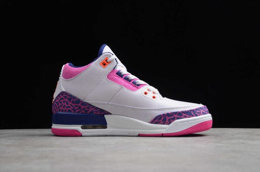 Women's | Air Jordan 3 Retro GS Barely Grape Hyper Crimson Basketball Shoes