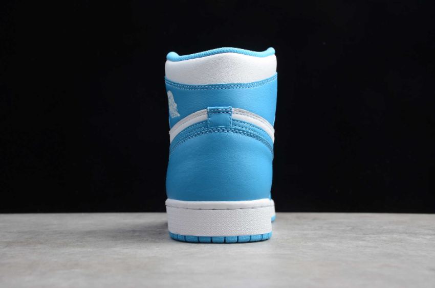 Women's | Air Jordan 1 Retro High OG White Powder Blue Basketball Shoes