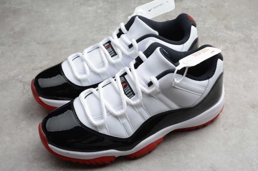 Men's | Air Jordan 11 Retro Low White University Red Black AV2187-160 Basketball Shoes