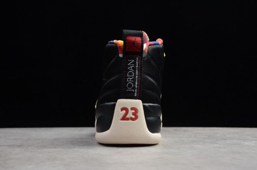 Women's | Air Jordan 12 Retro CNY Black True Red Sail CI2977-006 Basketball Shoes
