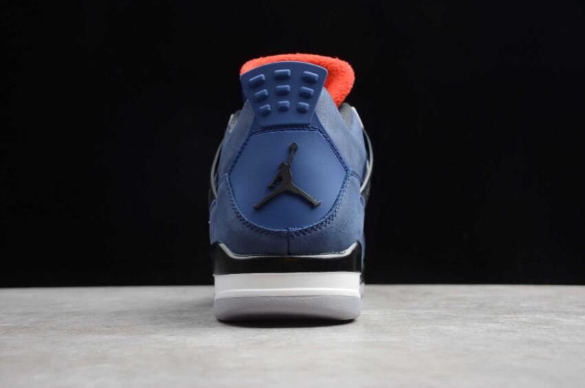 Men's | Air Jordan 4 Retro WMTR Loyal Blue Black White Basketball Shoes