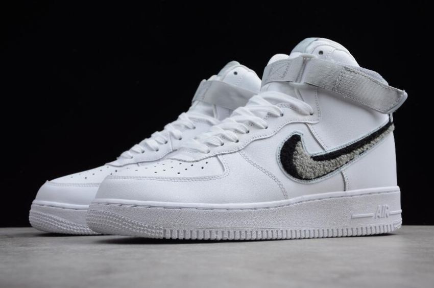 Women's | Nike Air Force 1 High 07 White Wolf Grey Pure Platinum 806403-105 Shoes Running Shoes