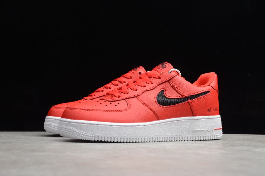 Men's | Nike Air Force 1 07 Clot Frgmt Red Black Hollowed Out CZ7377-600 Running Shoes
