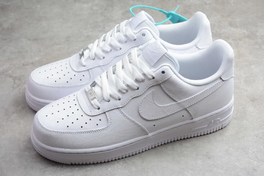 Women's | Nike Air Force 1 Low Superme White Tricolor Glow N-0266 Running Shoes