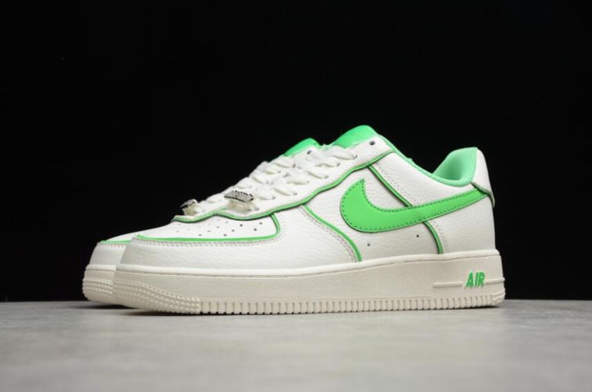 Men's | Nike Air Force 107 SU19 Beige Fluorescent Green UH8958-022 Running Shoes