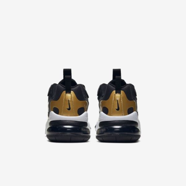 Nike Shoes Air Max 270 React | Anthracite / Black / Metallic Gold / White