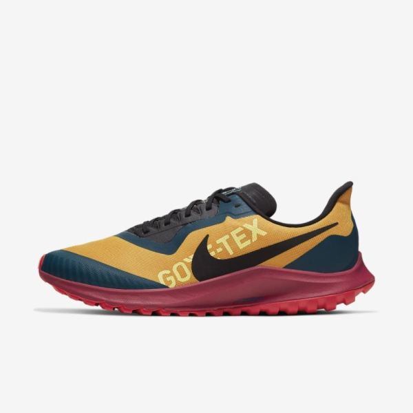 Nike Shoes Air Zoom Pegasus 36 Trail GORE-TEX | University Gold / Noble Red / Midnight Turquoise / Black