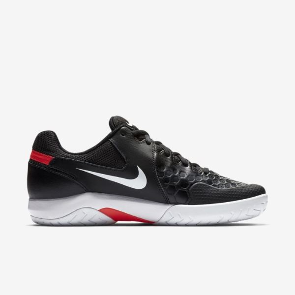 Nike Shoes Court Air Zoom Resistance | Black / Bright Crimson / White