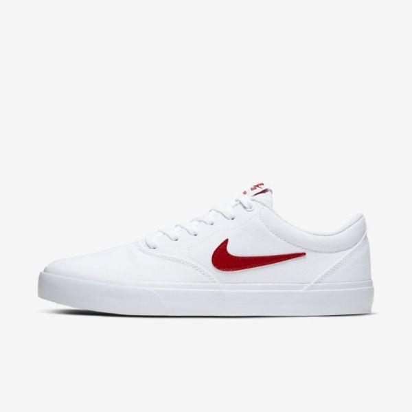 Nike Shoes SB Charge Canvas | White / White / White / University Red