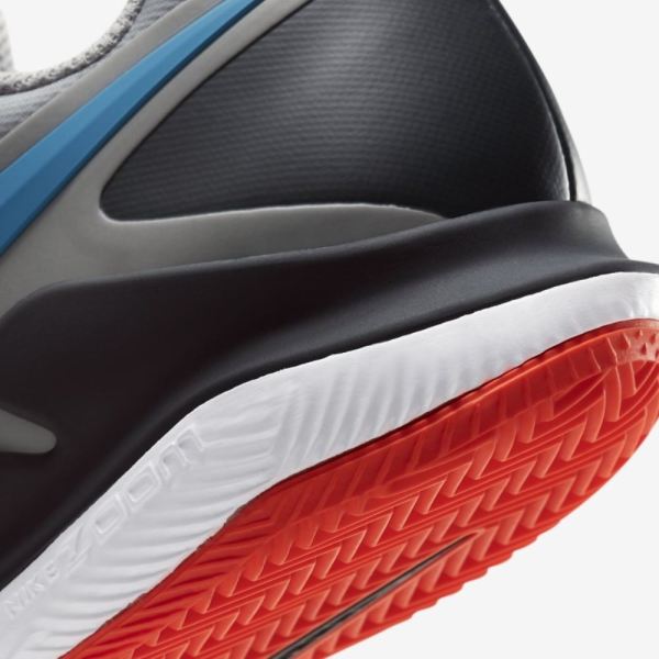Nike Shoes Court Air Zoom Vapor X | Light Smoke Grey / Off Noir / White / Blue Hero
