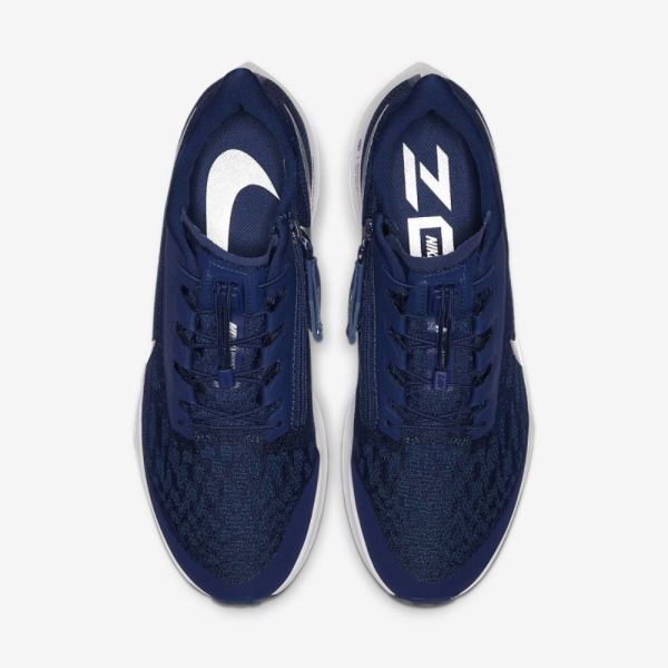 Nike Shoes Air Zoom Pegasus 36 FlyEase | Blue Void / Coastal Blue / Black / Metallic Silver