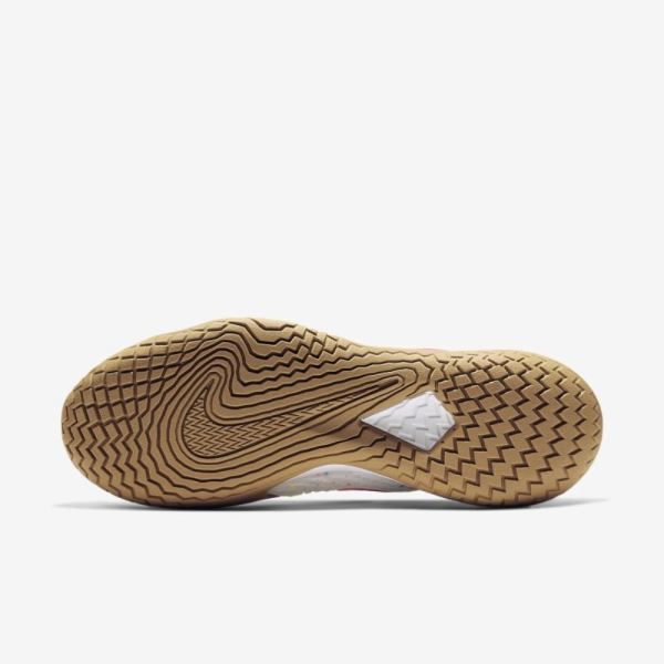 Nike Shoes Court Air Zoom Vapor Cage 4 | White / Gridiron / Wheat / Laser Crimson