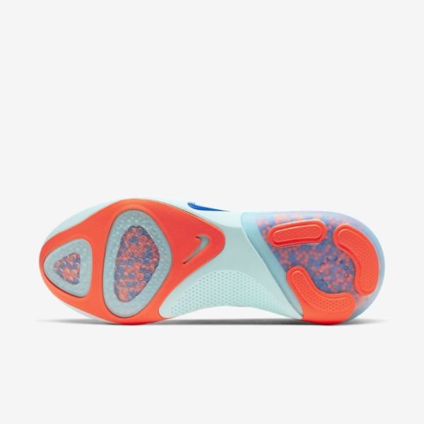 Nike Shoes Joyride Run Flyknit | White / Platinum Tint / Bright Mango / Racer Blue