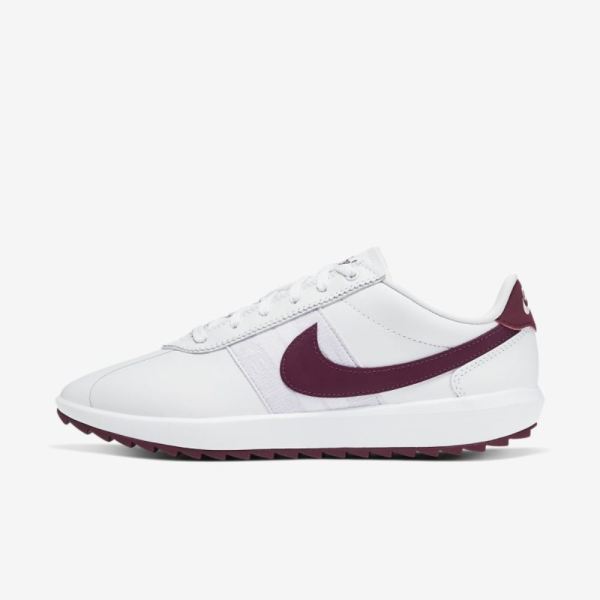 Nike Shoes Cortez G | White / Barely Grape / Plum Dust / Villain Red